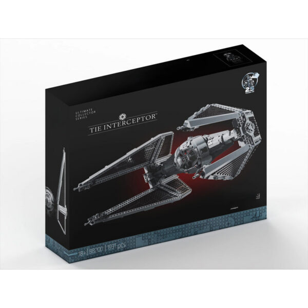 IN STOCK Spaceship MOC TIE Interceptors Building Blocks Modified from Imperial Fighters Model 75382 Assembly Bricks Toys Gift