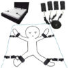 Bdsm Bondage Set 18 Adult Sexy Erotic Accessories Adjustable Bandage Handcuffs And Footcuffs Bed Sex For Woman Couples Toys