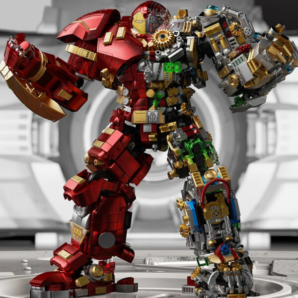 818aab57ee78d115 2700+pcs Iron Heroes Blocks Action Figures Mark Building Sets Buster Mech DIY Brick Collectible Toys for Boys Adult Kids Gifts