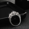 8193585bd15dc4f8 KNOBSPIN 5 Stones 3.6CT D Color Moissanite Rings for Women Sparkling Diamonds with Certificates Sterling Sliver Wedding Ring
