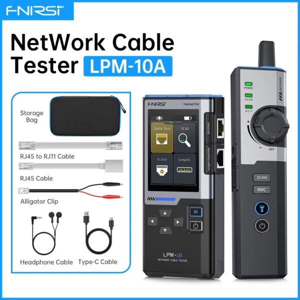 81a1a2581d55f4fe FNIRSI LPM-10A Smart Cable Locator RJ45 RJ11 Line Tracker Length Test Flash Port Anti-Interference Tool for Repair & Maintenance