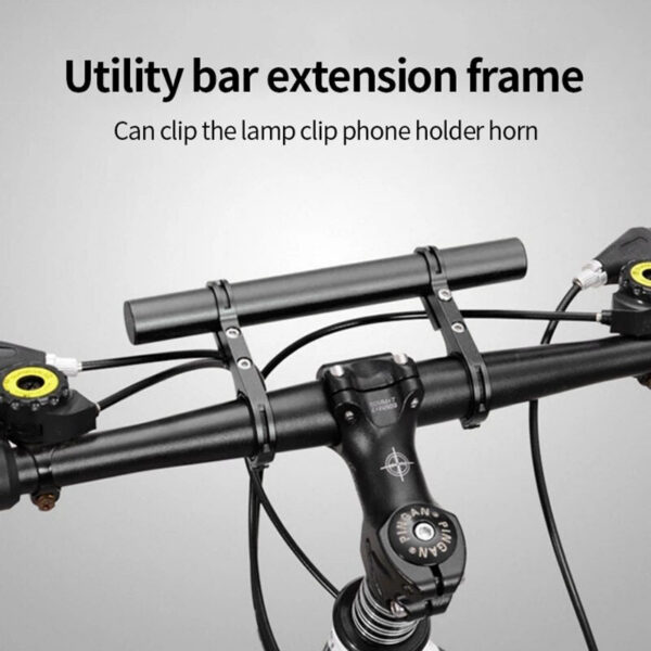 81ac81a033b6477c Handlebar Bracket Carbon Tube Double Extension Riding Frame Bicycle Clip
