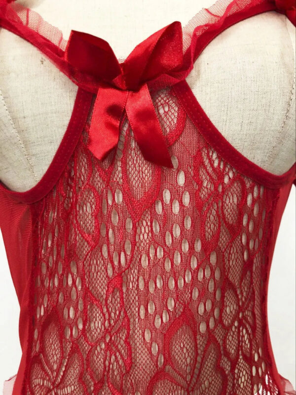 81ad9187d12433dd Sexy lace lingerie plus-size women's underwear lace shaping bow-decorated sexy exotic style close-fitting dress suit