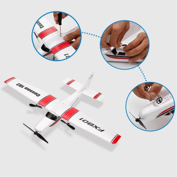 81bfa8e9d634571d FX801 RC Plane EPP Foam 2.4G 2CH RTF Remote Control Aircraft Fixed Wingspan Airplane Toys Gifts for Children Kids