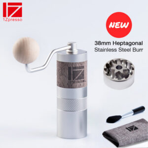 81c0e7b9c3607e0c 1ZPRESSO Q2 Manual Portable 38mm Heptagonal Stainless Steel Burr Coffee Mill Step Adjustment Hand Crank Grinder