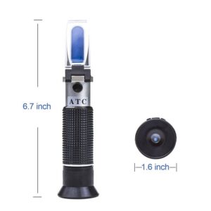81dc2233278f3852 ATC Refractometro Antifreeze Freezing Point Coolant Tester Adblue Concentration Ethylene Glycol Car Battery Refractometer
