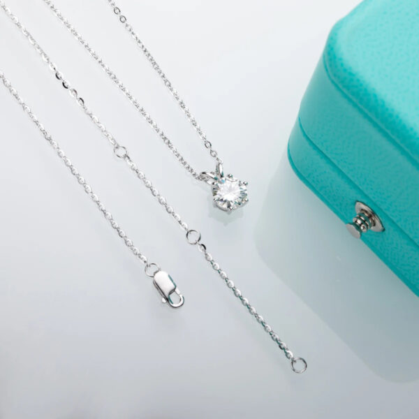 81f160a8d51245ea AnuJewel 1ct 3ct 5ct D Color Moissanite Diamond Top Quality 18K Gold Plated Pendant Necklace Fine Jewelry Gifts Wholesale