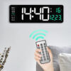 8215fa209a902a80 Large Digital Wall Remote Control Temp Date Week Display Power Off Memory Table Clock Wall-mounted Dual Alarms LED Clocks