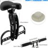 Kids Bike Seat with Handlebar Attachment, Detachable Front Mounted Child Bicycle Seats with Foot Pedals for Children 2~5 Years, Compatible with All Adult Mountain Bikes (Handle+Seat)