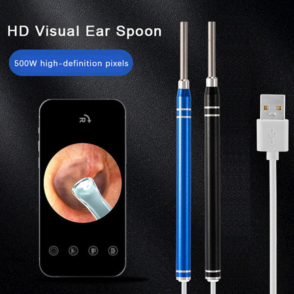 82298acd82a6ac39 Smart Visual Earpick Endoscope Spoon Cleaner Camera Otoscope Ear Wax Remover Earwax Removal Tool Support Android PC Type-c