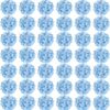 Auihiay 64pcs Silk Hydrangea Artificial Flowers, Artificial Hydrangea Flowers with Stems, Full Hydrangea Flowers for Wedding Centerpieces, Home, Garden, Party Decoration (Blue)
