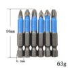 12pc S2 Steel Anti Slip Head Cross Electric Screwdriver Tool Set PH1/PH2/PH3/PZ1/PZ2/PZ3