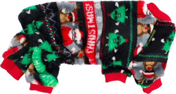 Unicorn Fuzzy Dog Pajamas, Dog Winter Clothes for Small Dogs Girl Boy, Pet Onesie with Feet, Cat Outfit, Light Blue, Small