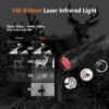 Night Vision Rifle Scope IR850 MOA Recording and Range Finder Infrared Tactical monocular with Crosshair
