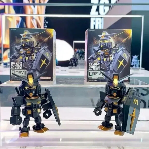 826a0aaec3f297d2 HOTMcdonald Gundam Figure Qmsv Rx-78-2 Ver Angus Mobile Suit Action Figurine Collectible Model Doll Statue Robot Kits Toys Gifts