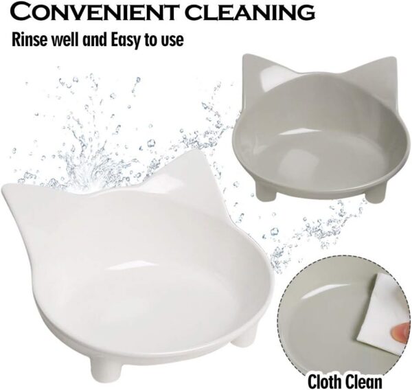 827d1d436f475dbb Cat Food Bowl, Anti-Skid Base, Non-Toxic Material, Dishwasher Safe, 14.5cm Diameter