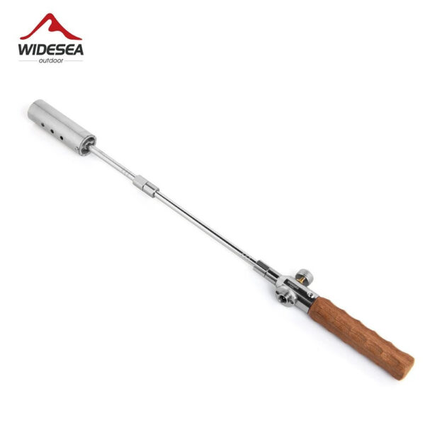 828246dbd859f005 Widesea Camping Long Flame Igniter Outdoor Portable Wooden Handle Burner Picnic BBQ Gas Tank Spray Gun Removable Stove Toolkit