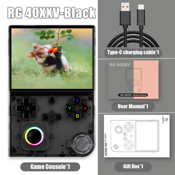 ANBERNIC RG 40XXV 64 Bit ux Retro Handheld Game Console 4.0'' IPS Screen Supports 5G WiFi Bluetooth HD-Support Output RG40XXV