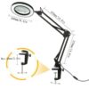 82ae2a56c80a5eab 72LED 8X/10X NEW Illuminated Magnifier USB 3 Colors LED Magnifying Glass for Soldering Iron Repair/Table Lamp/Skincare Beauty