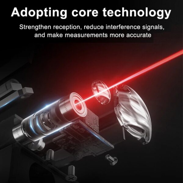 SNDWAY Dual Rangefinder 60M/100 Bilateral Laser Distance Meter with Electronic Angle Sensor,Rechargeable,Magnetism,M/in/Ft
