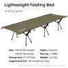 Camping Cot Folding Camping Bed Portable Outdoor Bed Comfortable Sleeping Cots for Adults & Kids Camping, Travel, RV