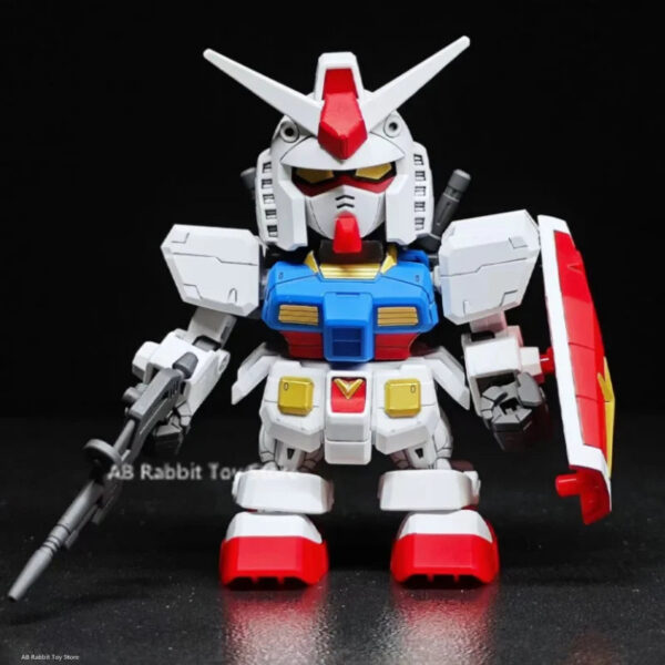 82bd26807caec88b Bandai Gundam Hello Kitty RX-78-2SD Assembly Model SD Kt 012gto Anime Figures Pvc Statue Doll Collection Decor Kids Toys Gifts