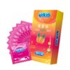 10pcs Fruit Flavor Ultra Thin Condoms Adults Toys For Men 18+ Extra Lubricated Penis Sleeve Male Delay Enhancement Sex Products
