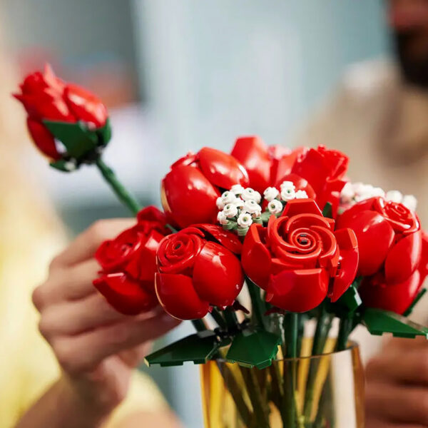 82c79db9465fed3d Bouquet of Roses Compatible Construction Artificial wers Building Blocks Toys Bricks Birthday Gift Home Decor