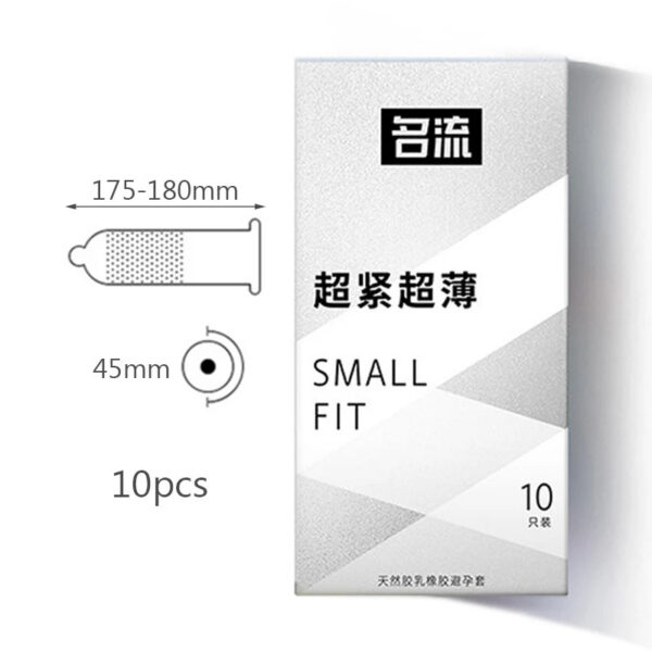 82c8c4cabae61856 Small Size Condoms 10PCS Super Thin Lubricated Sex Toys 45mm Mini Size Ultra Tight Condoms for Adults Contraception Supplies 18+