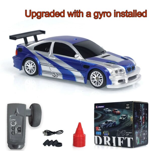 82ce78cbab568f36 Upgrade Gyro Mini Toys 4WD 1/43 RC Speed Car RTR 2.4G Radio Control Racing Drifting Car Four-wheel Drive High Speed Model Gifts