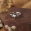 2024 Popular Heart shaped Australian Treasure S Sterling Sier with Diamonds Fashion Versatile Simple Ring for Women