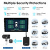 82dc201cf242713a J USB Android TPMS Tire Pressure Monitoring Display Alarm System Internal External 5 Sensors For Car Navigation Radio