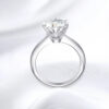 Smyoue GRA Certified 1-5CT Moissanite VVS1 Lab Diamond Solitaire Ring for Women Engagement Promise Wedding Band Jewelry