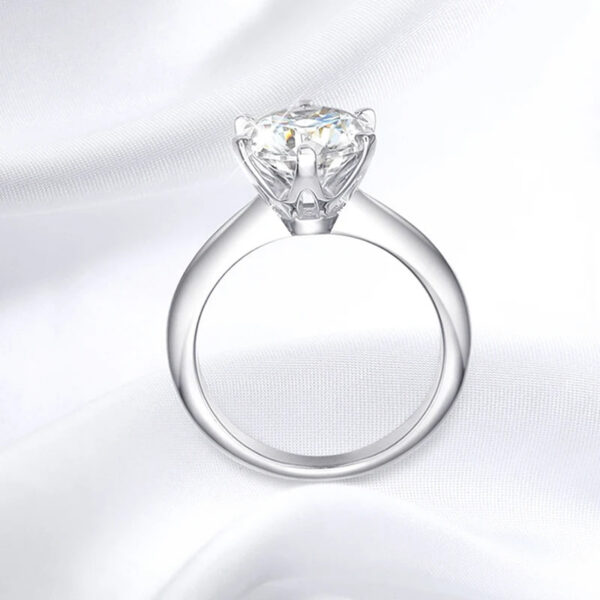 Smyoue GRA Certified 1-5CT Moissanite VVS1 Lab Diamond Solitaire Ring for Women Engagement Promise Wedding Band Jewelry