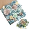 Serra Flora Artificial Christmas Flowers Greenery Combo Box Set Faux Flowers Bulk Flower Leaf with Stems for DIY Tree Ornaments Xmas Wreath Floral Arrangements Centerpieces