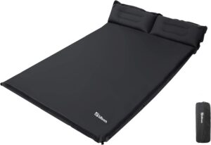 Ubon Doppelte Selbstaufblasende Schlafmatten Isomatte Aufblasbare Matratze für 2 Personen 3,6cm Luftmatratzen und leichtes Campingbett