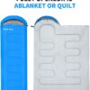 Sleeping Bag for Adults – Lightweight & Warm Waterproof 3-Season Sleeping Bag for Camping, Hiking, Outdoor & Indoor Use, Compact & Comfortable with Compression Bag
