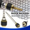 8317d590e09e265b Large Head Pop-up Quick Release Self-locking Hexagonal Handle Extension Rod Electric Drill Driver Conversion Screwdriver Tool