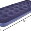 RAPTAVIS Single Size Air Mattress Inflatable Bed, Blow Up Mattress Camping Sleeping Pad