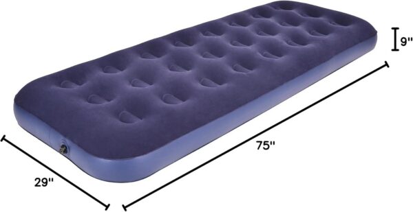 RAPTAVIS Single Size Air Mattress Inflatable Bed, Blow Up Mattress Camping Sleeping Pad