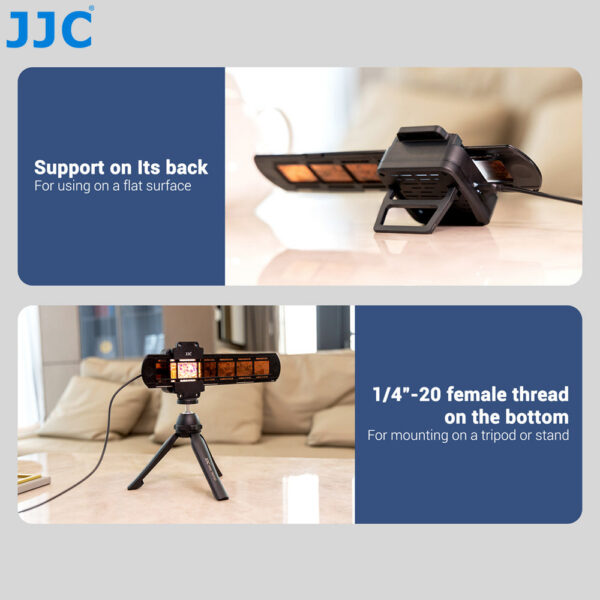 JJC Negatives Scanning LED Light Set Kit 35mm with Strips & Slides Holder Photo Scanner Film Digital Converter Copy