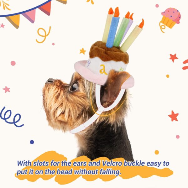 Namsan Holiday Pet Costume Cat Birthday Hat Small Dog Birthday Cake Hat Dog Birthday Party Supplies, Small