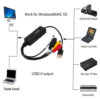 8356498464b67511 LccKaa AV RCA to USB 2.0 cable adapter converter Audio Video Capture Card Adapter PC CableS For TV DVD VHS capture device