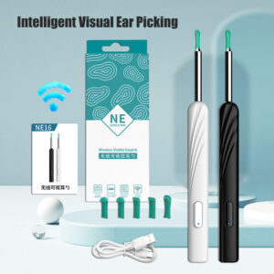 8377f4f507360944 Wireless Smart Cleaning Endoscope Visual Pick Spoon Otoscope Earpick Ear Cleaner Wax Removal Earwax Remover Camera