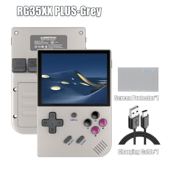 ANBERNIC 64 Bit RG35XX PLUS Retro Handheld Game PlayerBuilt-in 64G TF 5K+ Classic Games HD-Support TV Portable For Travel Kids