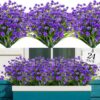 8386f5ae0a69edec 24 Bundles Artificial Flowers for Outdoor,No Fade Fake Plastic Flowers Faux Plants for Decoration Hanging Planters Indoor Outside Garden Porch Window Box Home Wedding Farmhouse