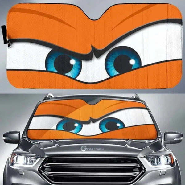 Car Solar Protection Cartoon Big Eyes Heated Windshield Sunshade Car Window Windscreen Cover Sun Shade Auto Sun Visor