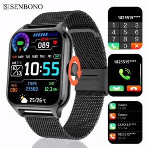 83b2042f8992741c SENBONO New 1.91" Smartwatch Bluetooth Call Heart Rate Blood Oxygen Tracker Sport Smart Watch Women Men for IOS Androird