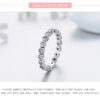 83bdcc5c636bae1a Top Quality Luxury Original Real Solid 925 Sterling Silver Starshine Finger Ring Authentic Jewelry For Women Wedding Gift