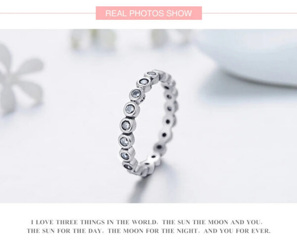 83bdcc5c636bae1a Top Quality Luxury Original Real Solid 925 Sterling Silver Starshine Finger Ring Authentic Jewelry For Women Wedding Gift